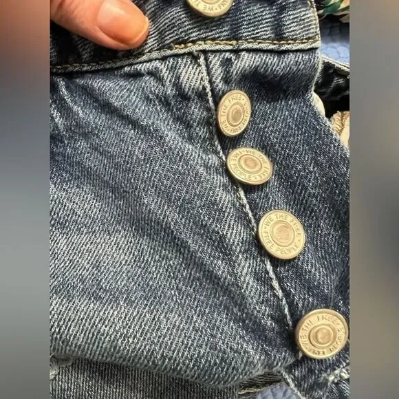Free People We The Free Harvey
Distressed Blue Denim Jean Mini Skirt 26 - Picture 8 of 14